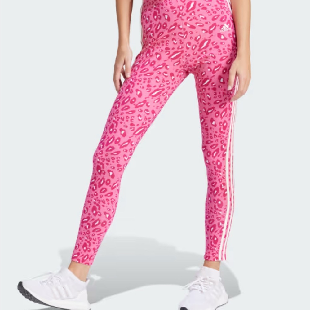 ADIDAS Pink Animal Print Leggings